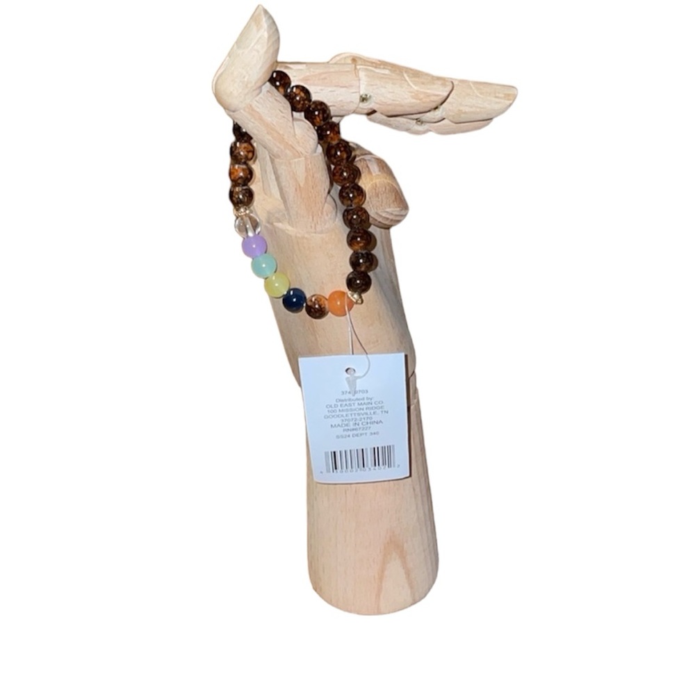 NWT CHARKA BEADED HEALING, BALANCE, YOGA, ANXIETY, CALMING BRACELET OSFA